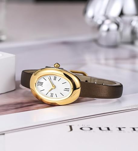 Gold Oval Women’s Bangle Watch