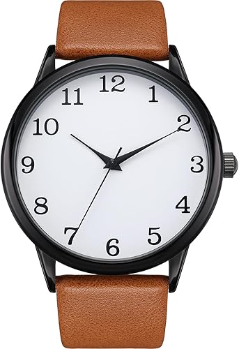 Classic White Leather Quartz Watch