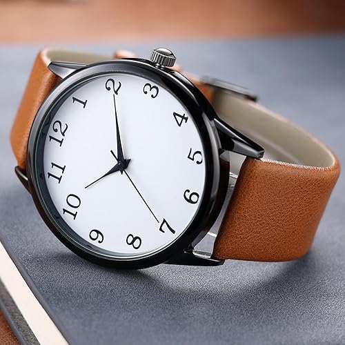 Classic White Leather Quartz Watch