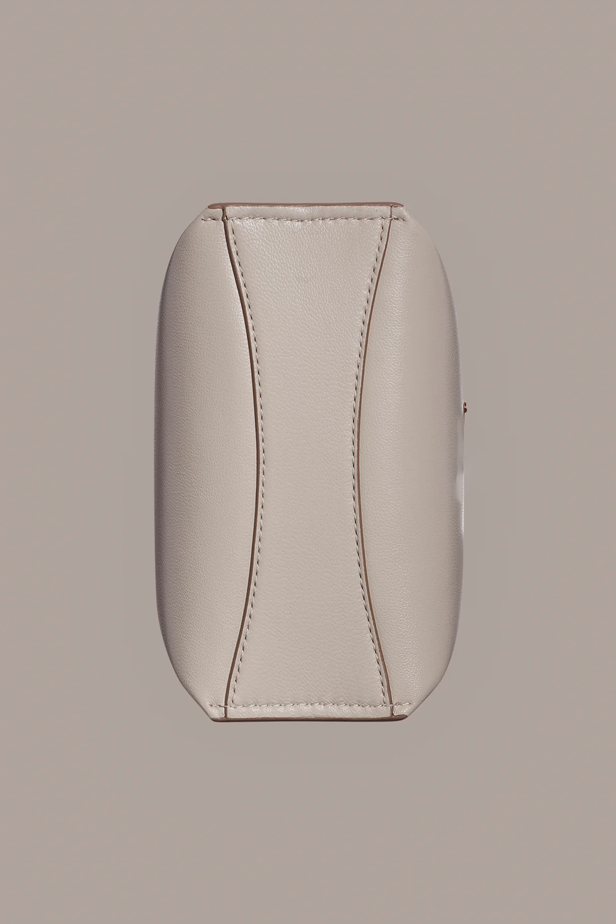 Soft Lamb Leather Turn-Lock Compact Bucket Crossbody Bag