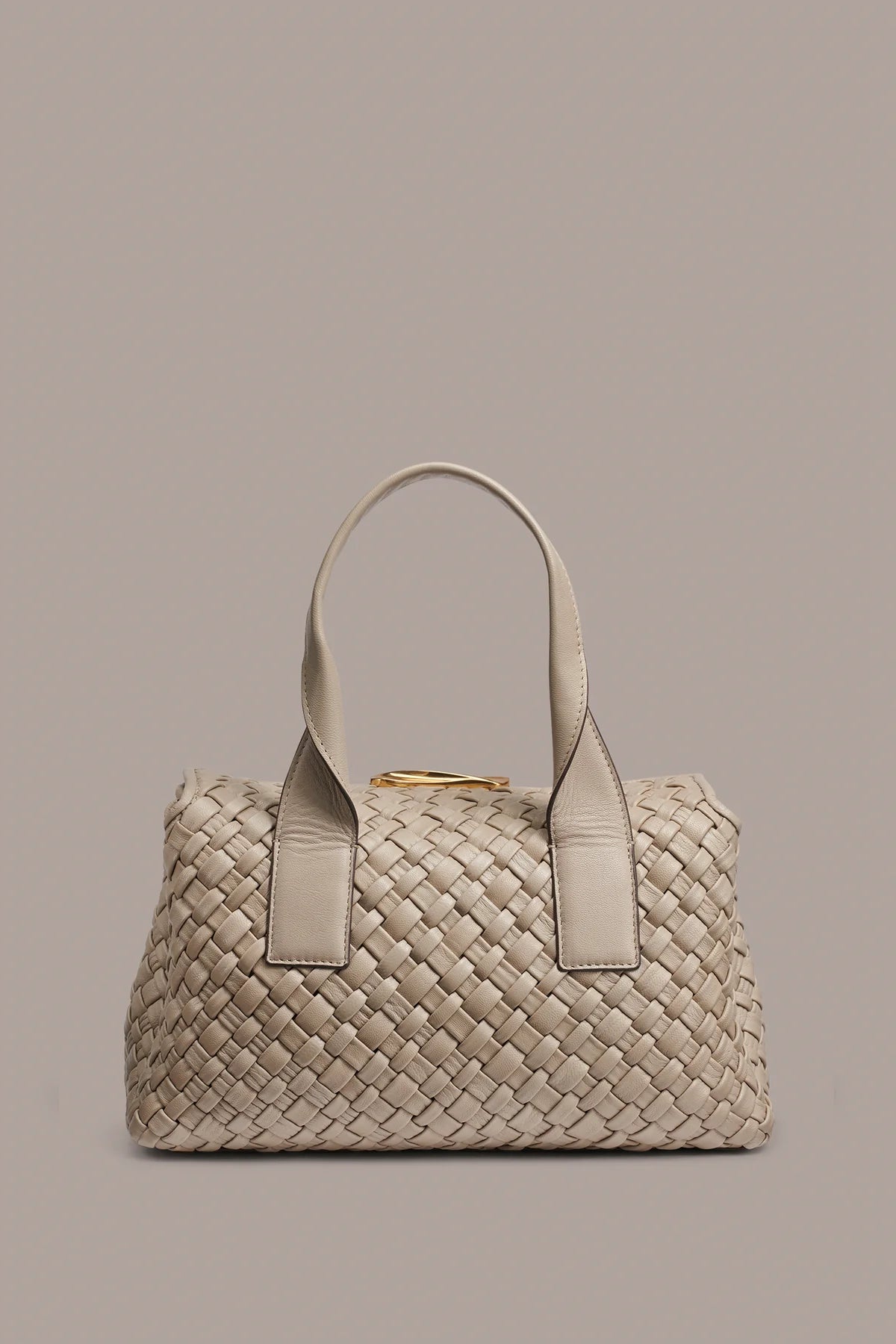 Full Interlaced Handwoven Leather Convertible Satchel Handwoven Bag