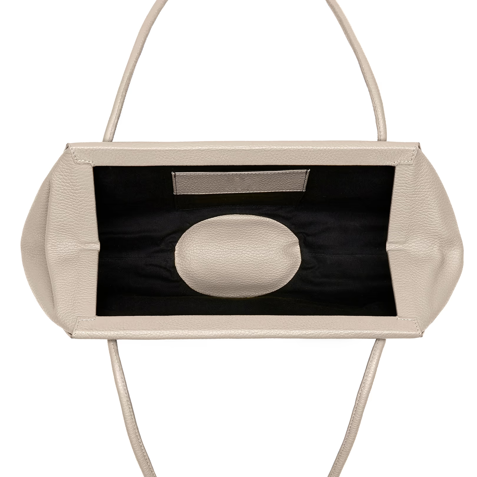 Soft Pebble Grain Minimalist Magnetic Closure Baguette Bag